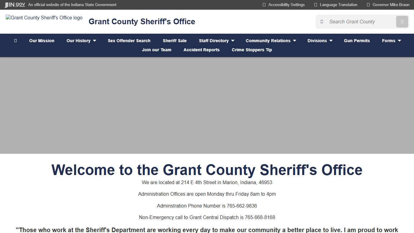 Grant County: Grant County Sheriff's Office: Home